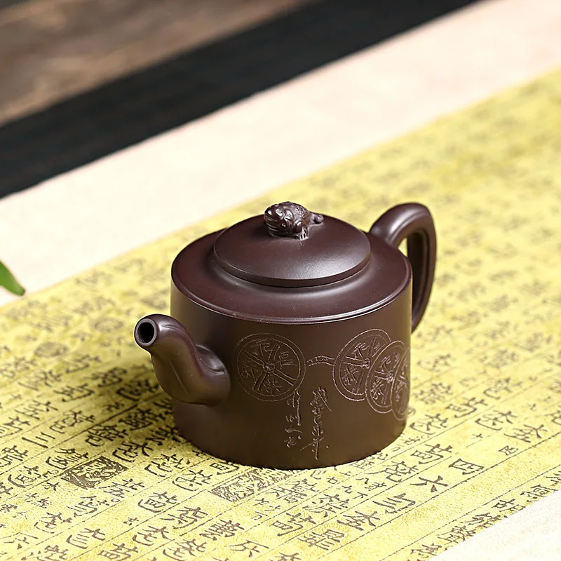 Песка-Фиолетовый-песок горшок в дождь приглашает деньги сокровище чайник оптом и