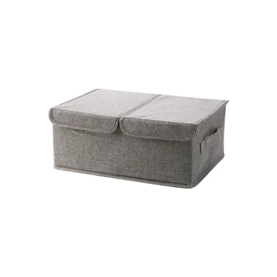 Small Gray Органайзер для ящиков, ящиков для нижнего белья, бюстгальтеров, для домашнего хранения, нетканый органайзер для шарфов, носков и бюстгальтеров, ящик для хранения, органайзер для ящиков - Цвет: Small Gray