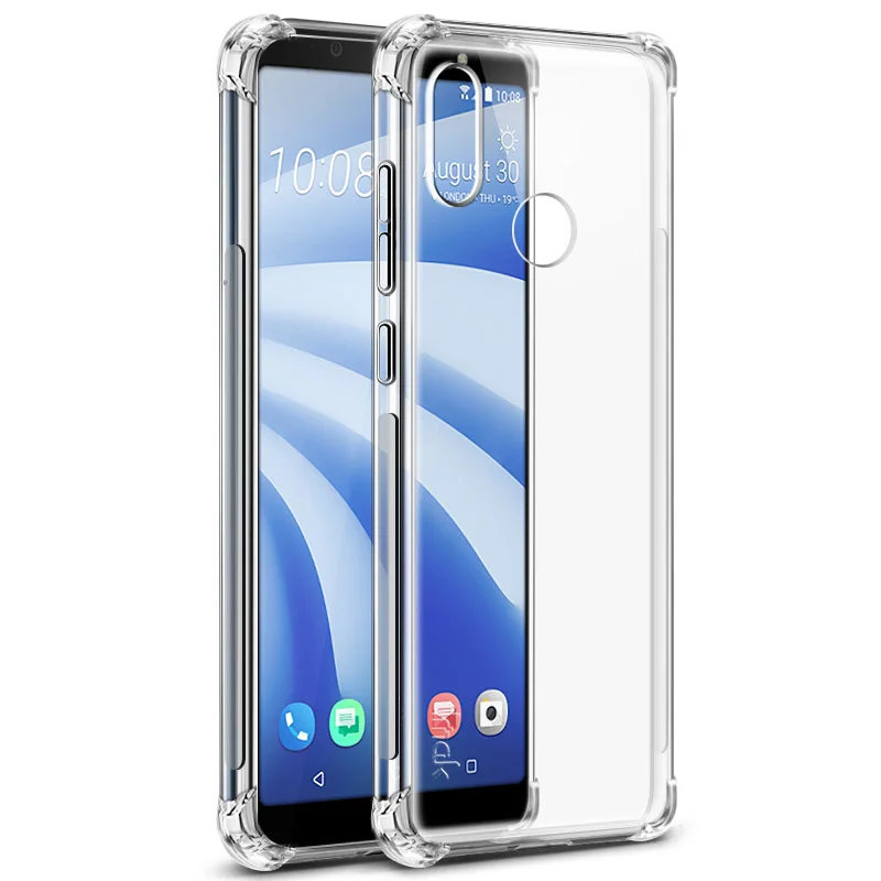 Прозрачный Подушка безопасности для версия для htc U12 случай жизни с Экран защитная пленка IMAK чехол-накладка на заднюю панель из силикона и мягкого ТПУ с крышкой для htc U12 случай жизни силиконовый чехол - Цвет: Прозрачный