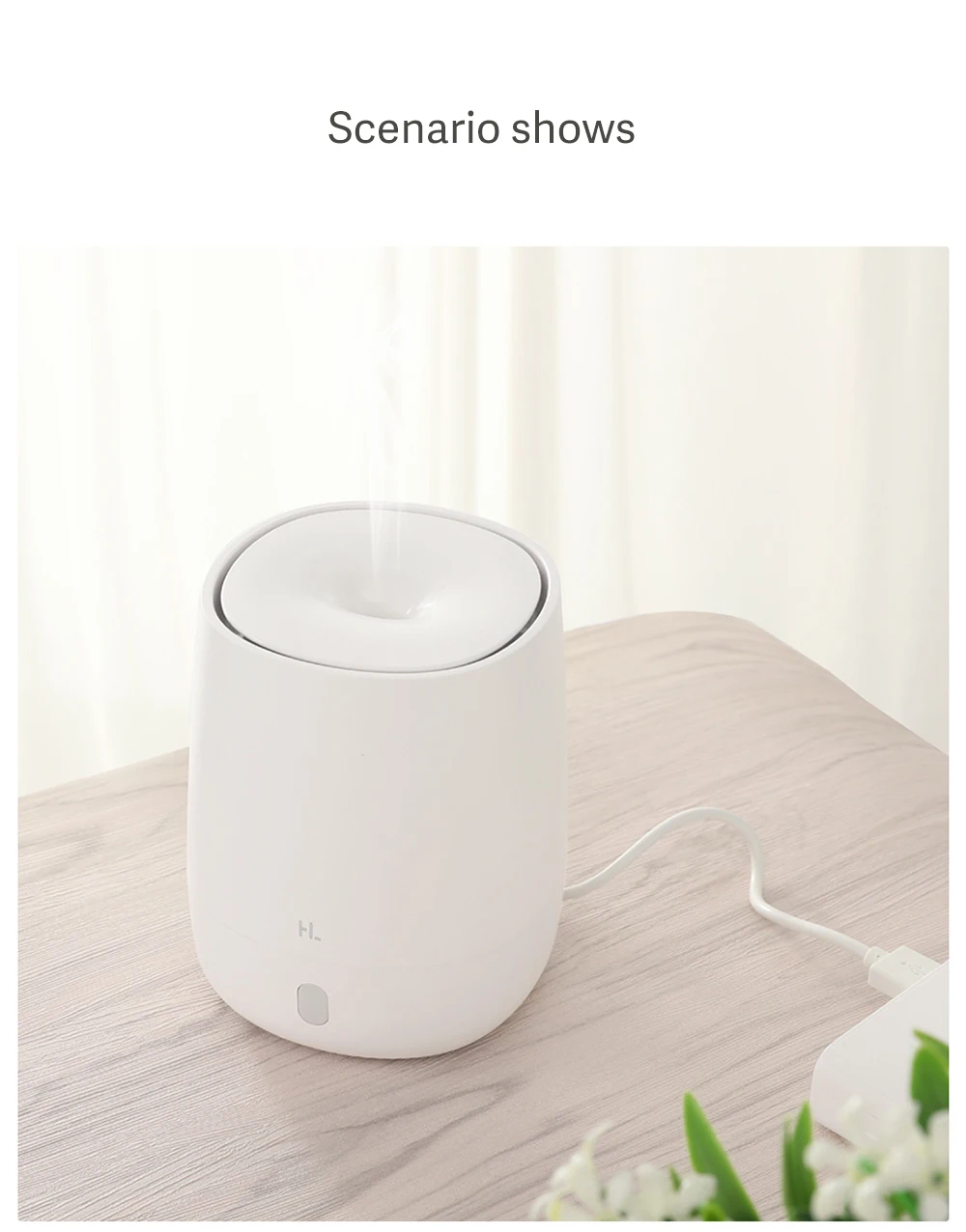 Портативный мини увлажнитель воздуха Xiaomi HL 120 мл 7 цветов|Электрические зубные