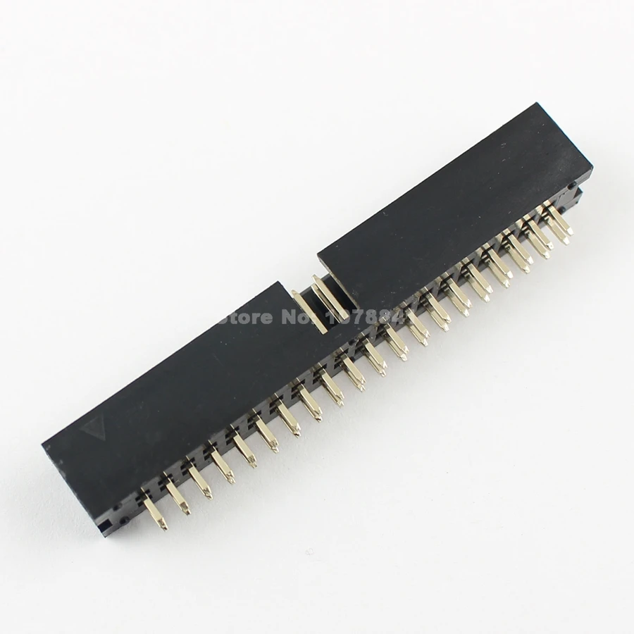 50 шт. 2 54 мм 2x20 Pin 40 булавки прямой мужской окутанный PCB Заголовка коробки разъем IDC|4