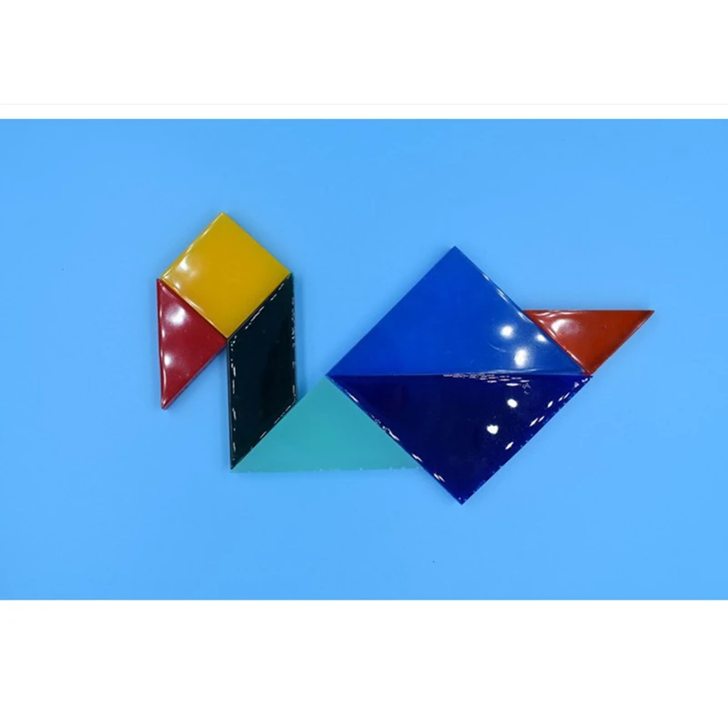 Aomily DIY силиконовая форма 7 форм Tangram для шоколадного торта Контейнер ручной работы