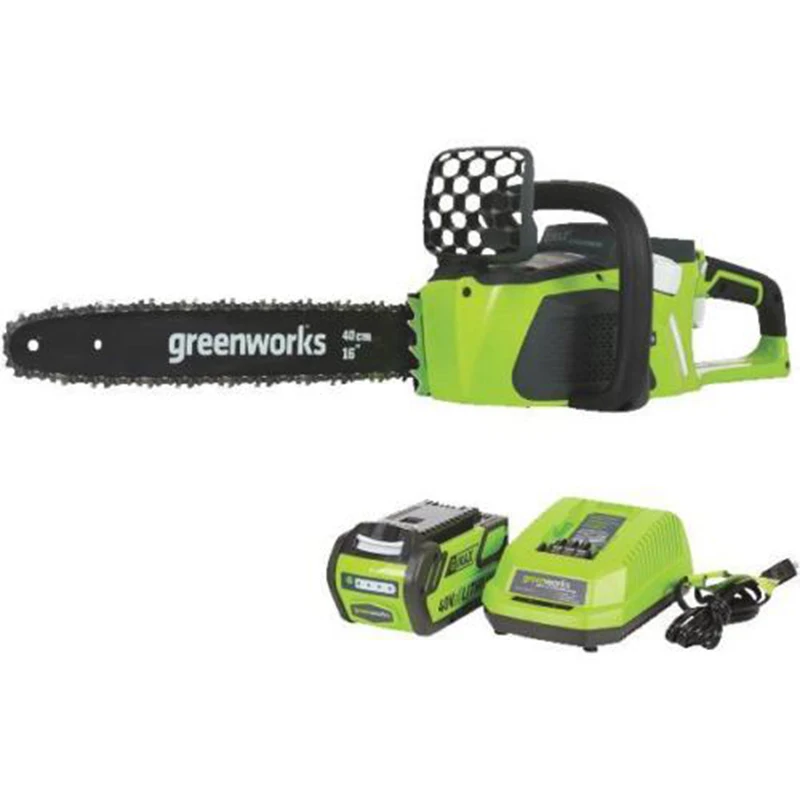 Greenworks 40v 4.0Ah Беспроводная цепная пила бесщеточный мотор 20312 бензопила с 4.0ah батареей и зарядным устройством