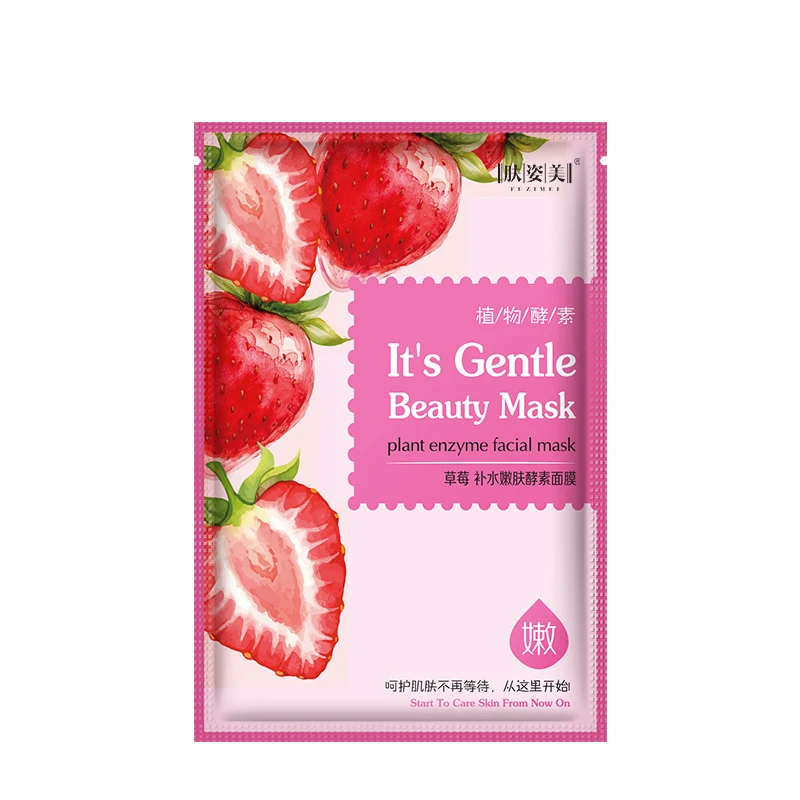 Strawberry Лимон красный гранат маска фрукты животные тушь маска для лица Лечение лист маски корейская косметика акне Tony Moly уход за кожей - Цвет: Strawberry