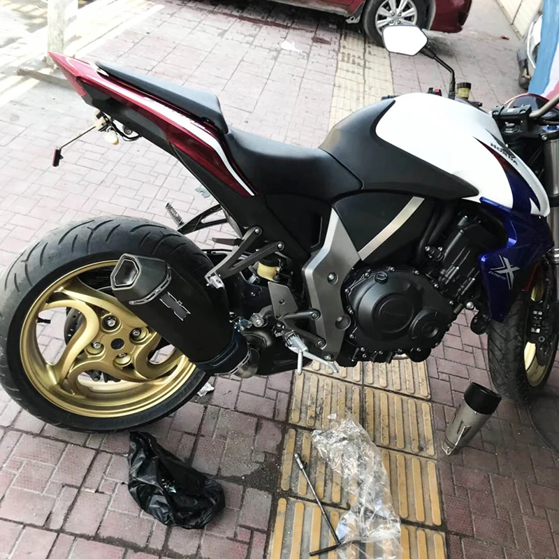 CB1000R мотоцикл полный выхлопной системный глушитель наконечник средняя труба подключения соединительная трубка трубы для Honda CB1000R 2009