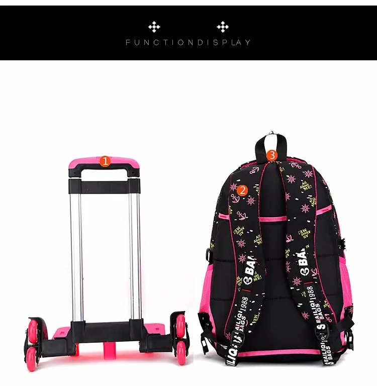 Рюкзаки на колесиках Школьные Сумки Sac a dos детские сумки Bolsa Infantil школьные рюкзаки для девочек школьные рюкзаки