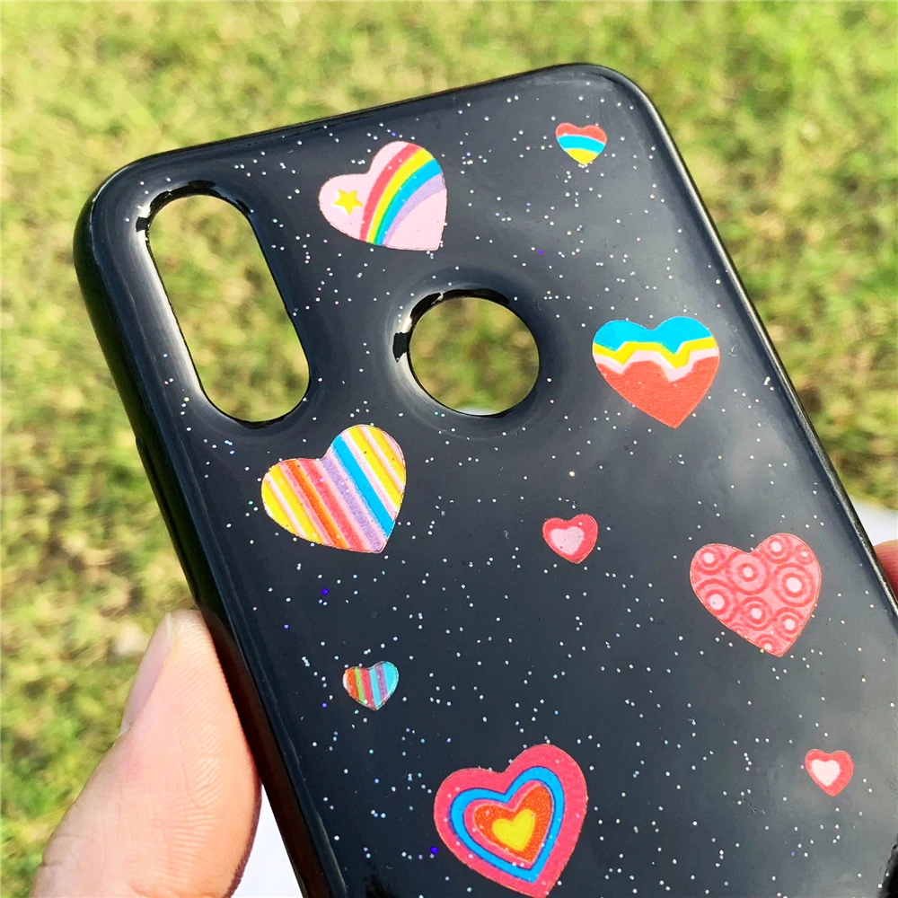 Case For Samsung Galaxy A50 soft crystal Rainbow Love A40 A30 A70 A20 A10 A60 A80 M10 M20 Cover |