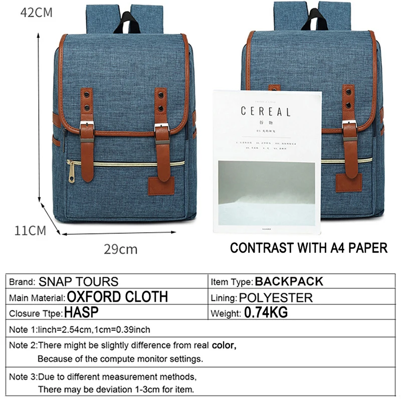 Мужской рюкзак для ноутбука snap Tours корейский большой повседневный компьютера 2019 |