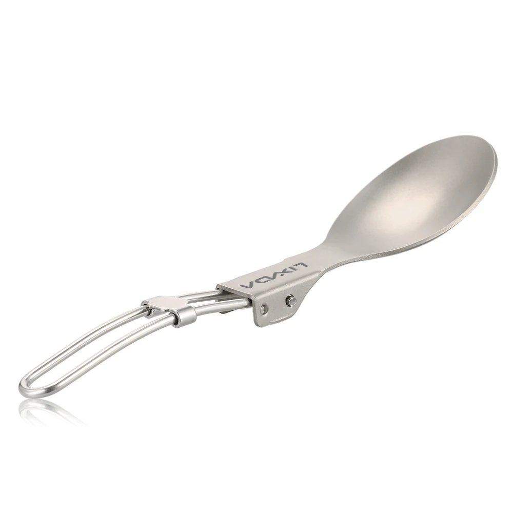 Lixada титановая Складная ложка Spork уличная посуда для кемпинга Легкая Складная посуда для кемпинга пикника