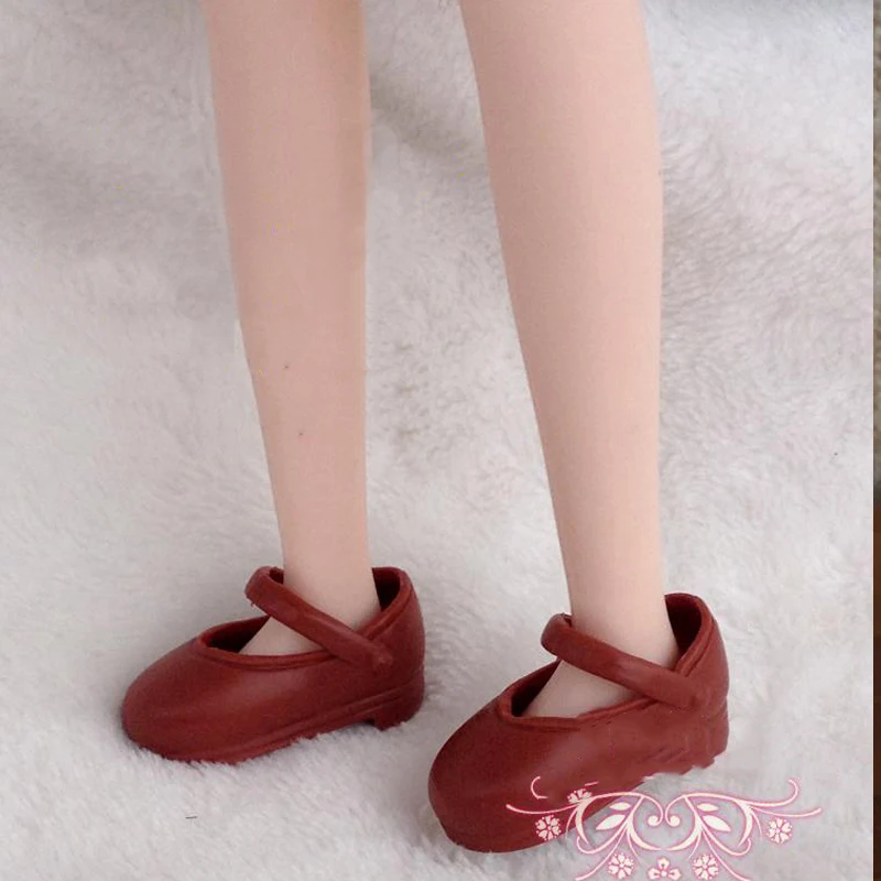 

Коричневые повседневные туфли для кукол Blythe 1/6, туфли на плоской подошве для кукол Licca Azone, мини-туфли для шарнирных кукол 1/6, аксессуары для к...