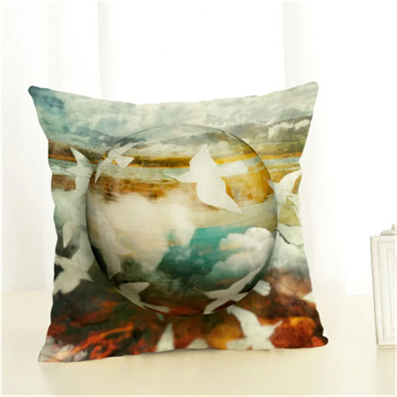 В скандинавском стиле Симпатичные Пользовательские Птица узор пледы льняная