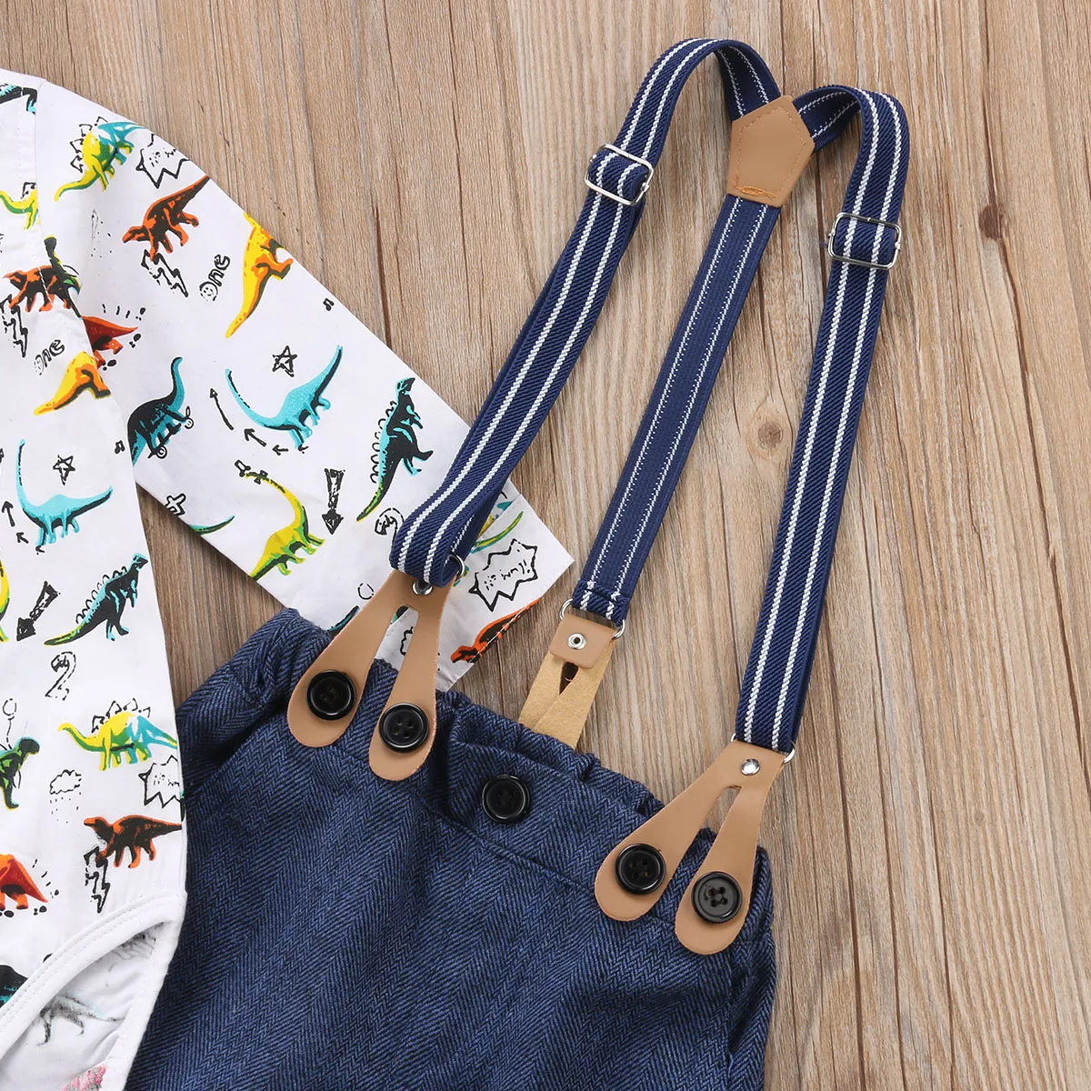 Комбинезон с принтом Хамелеон для новорожденных мальчиков 2 шт. Топы + брюки