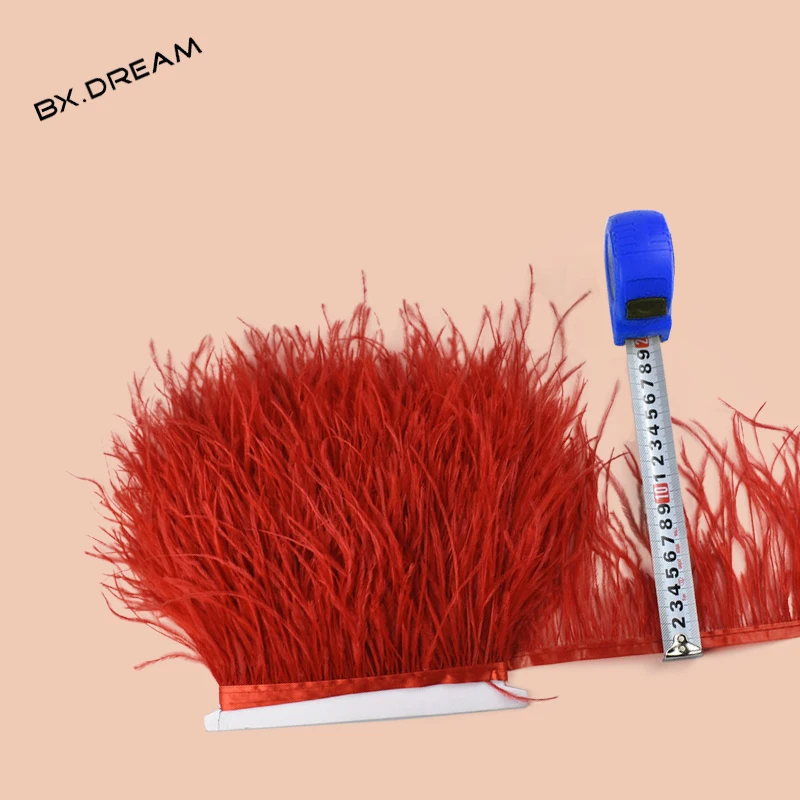 Оптовая продажа! Отделка из натурального страусиного пера ширина 10-15 см | Дом и