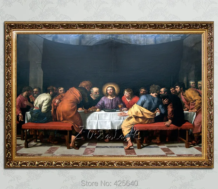 

Home Decor Jesus Christ The Last Supper III Art Decor Painting Print Giclee Art Print On Canvas Ready to Frame Christmas
