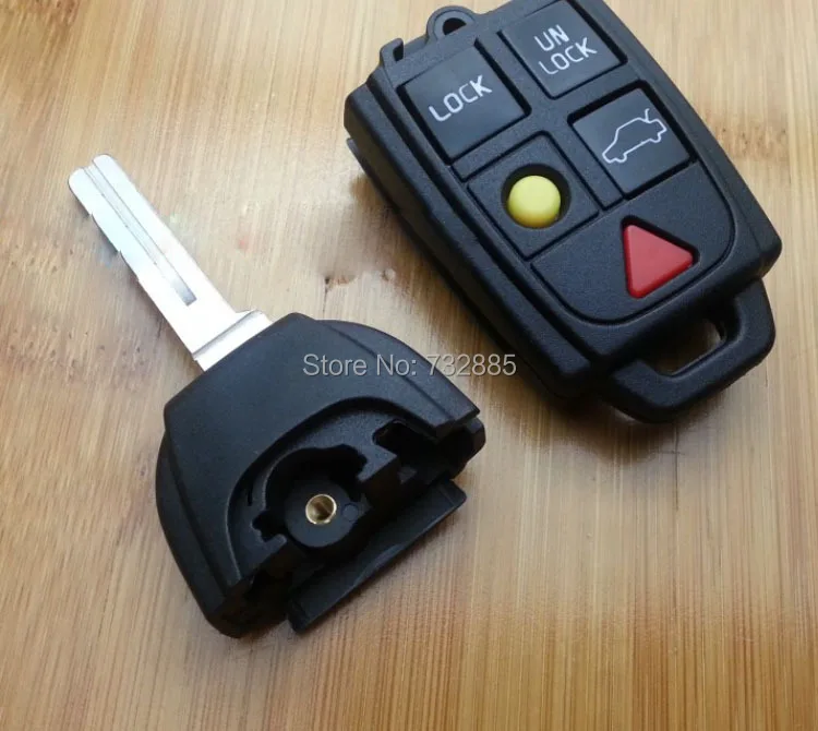 Складной чехол брелок с 5 кнопками для Volvo C30 C70 S40 S80 V50 V70 Xc90 Xc70 Xc60|buttons buttons|button