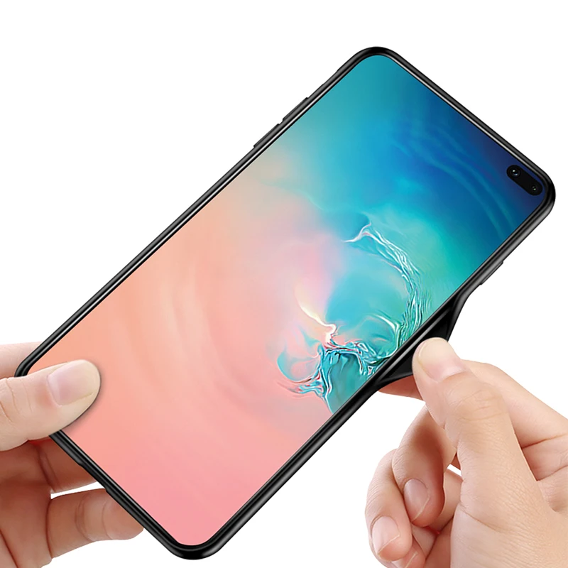 Для Samsung Galaxy S10 Plus чехол S10e градиент Аврора плексиглас задняя крышка телефона для