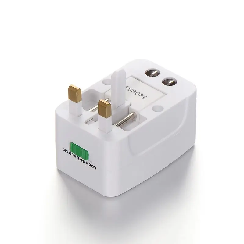 

100pcs Universal Travel Adapter International European EU US AU Australian UK Power Adapter Electrical Plug Converter Sockets