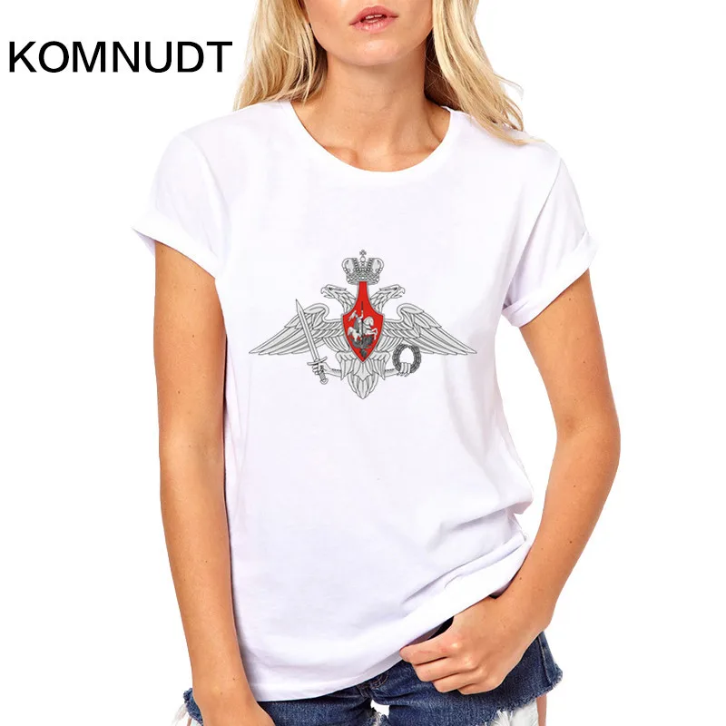 Komnudt русский элемент футболки Для женщин Mother Russia письмо с печатным рисунком