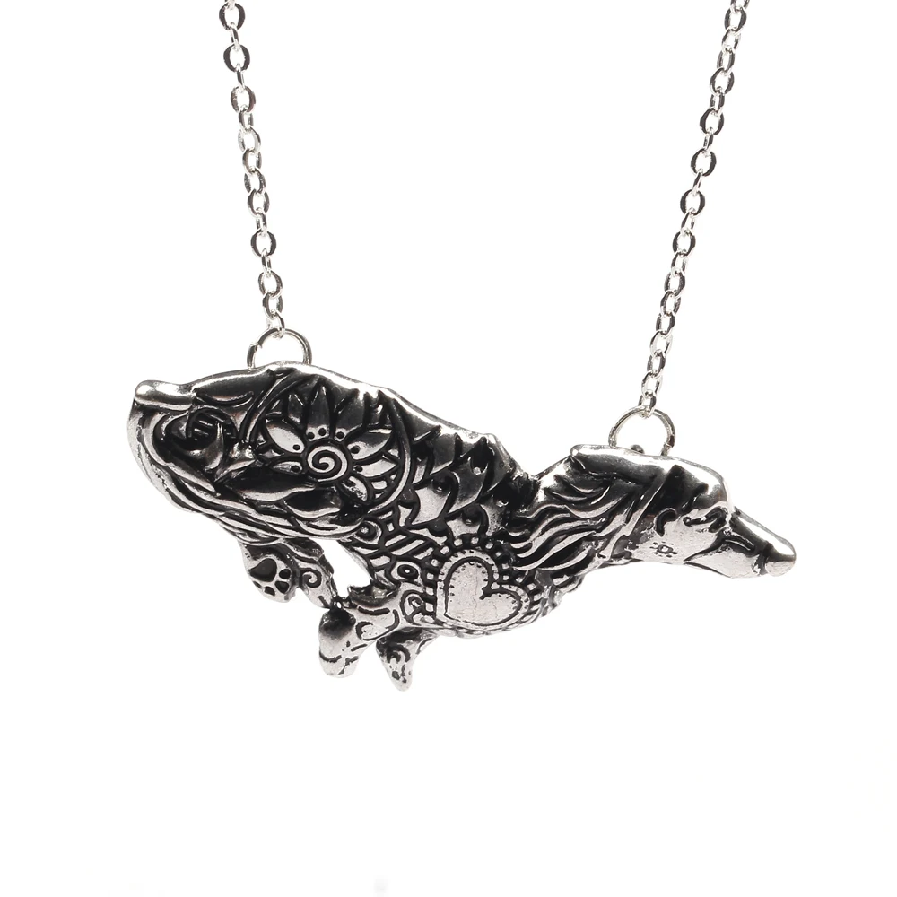 1 шт 1230 ожерелья с таксой кулоны Doxie Dog Lover Day of the Dead Charms Мемориальный Подарок