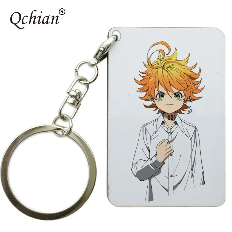 84-K-02 Аниме обещанный Neverland Yakusoku no Neverland брелок односторонний брелок косплей деревянный кулон брелок - Цвет: 84-K-02