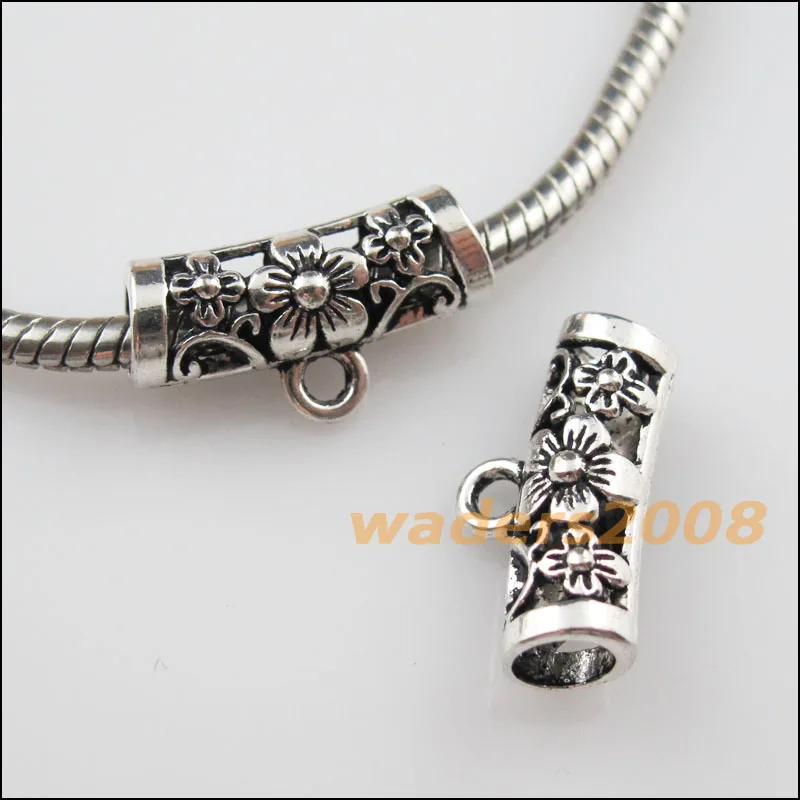 Подвески в виде тибетских серебряных цветов Европейские Бусины под залог