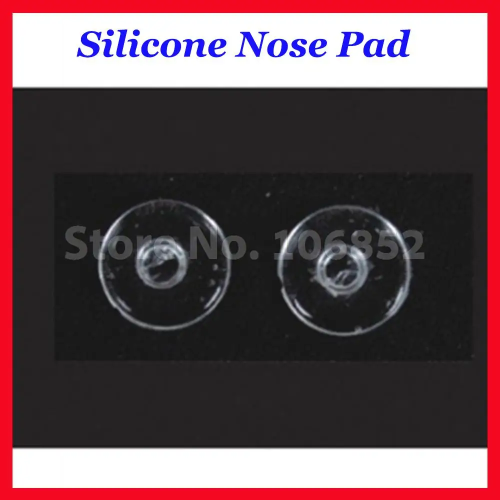 500pieces=250pairs Round type push-in Silicone nose pads size 7/9/11mm optional