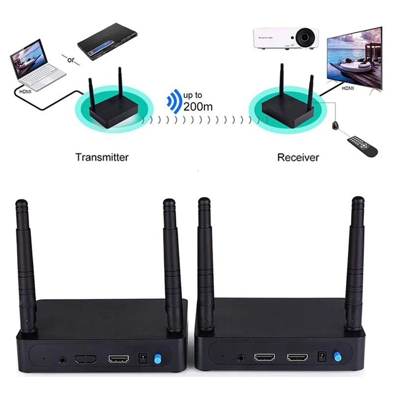 Hdmi Singal усилитель сигнала передатчик приёмник Fhd676 660Ft беспроводной 1080P для Hdtv