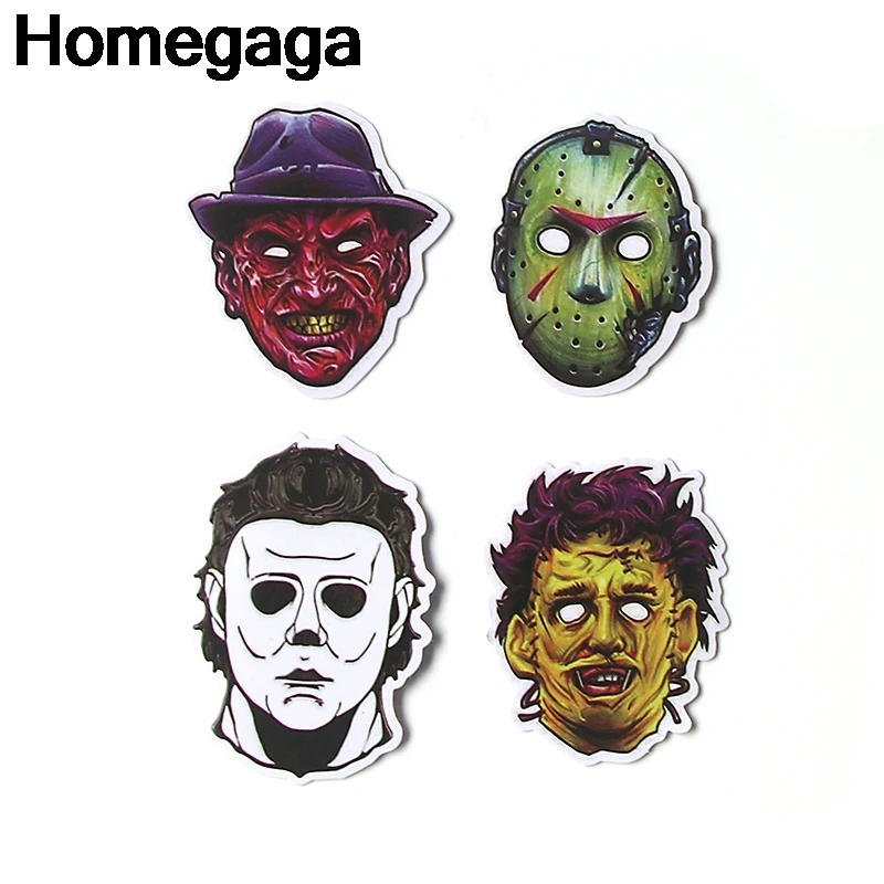 Homegaga, 37 шт., Майкл Майерс, Пятница, 13-й значок Фредди Крюгера, сделай сам, наклейки, ноутбук, телефон, двигатель, скрапбукинг, альбом D2134
