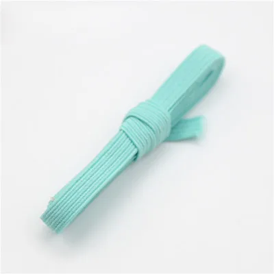 34 mint green 15 метров в партии 6 мм цветная эластичная тканая лента для шитья или подшива доступно 40 цветов - Цвет: 34 mint green