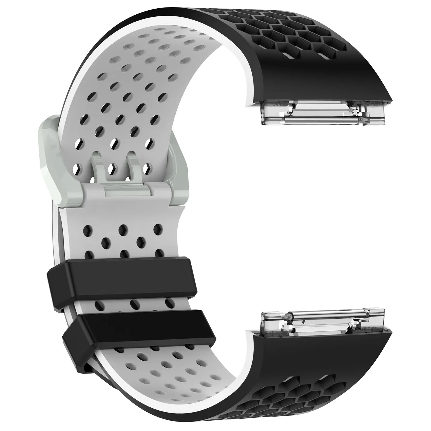 Легкие вентилируемые силиконовые спортивные часы ремешок для Fitbit ионический ремешок Смарт-часы Регулируемый запасной браслет ремешок для часов