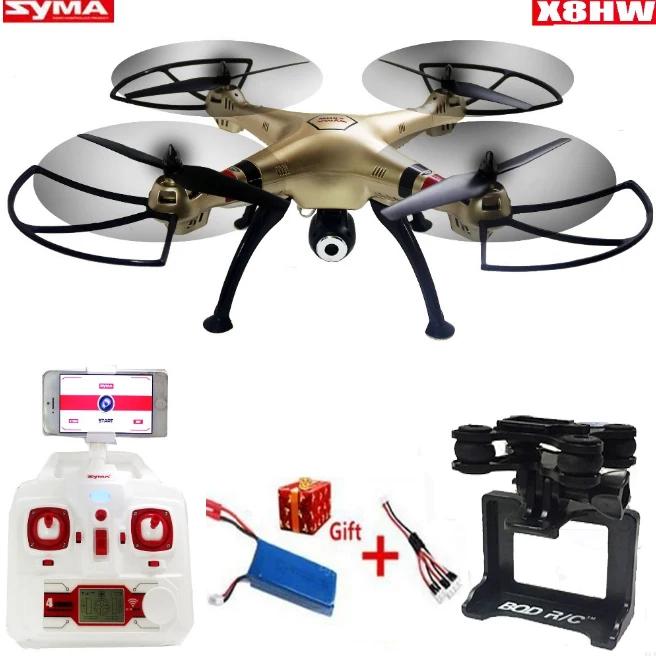 Syma X8HW WI FI FPV в режиме реального времени RC вертолет беспилотный Дрон с 1MP HD Камера 2 4