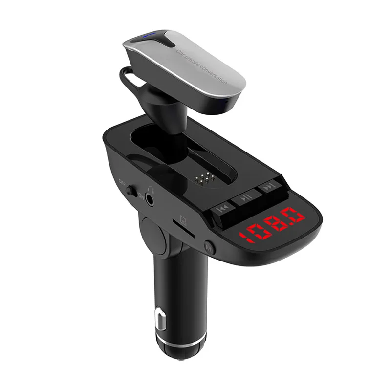Автомобильный комплект гарнитуры JaJaBor FM передатчик Bluetooth громкая связь AUX аудио
