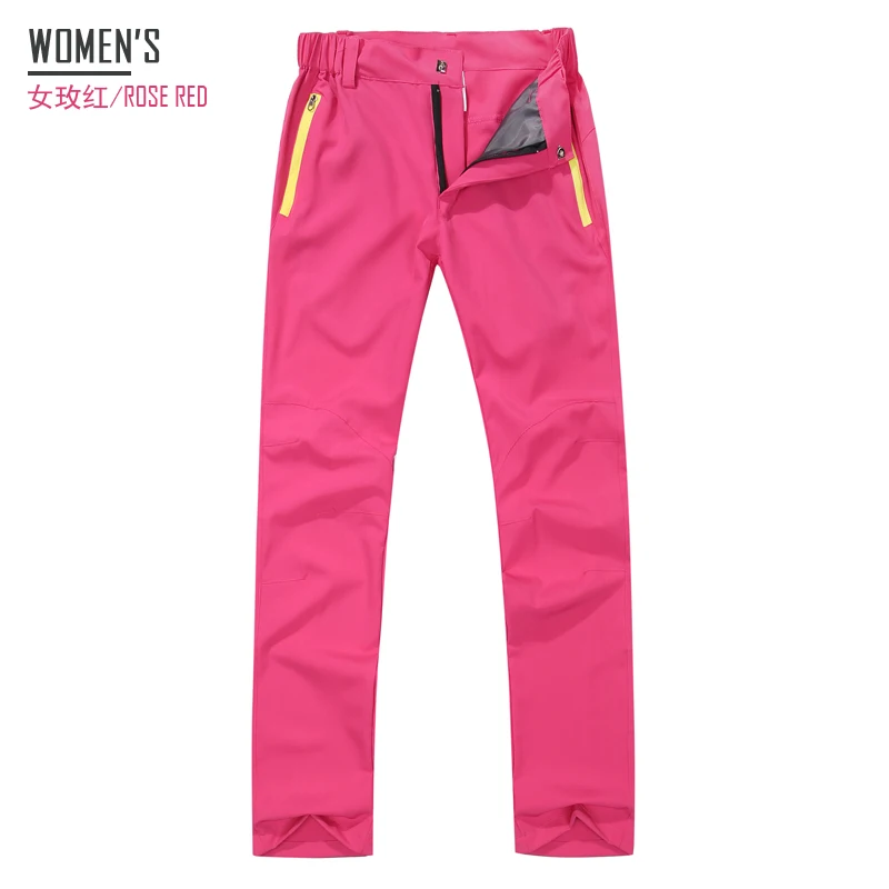 women-pink Быстросохнущие брюки мужские летние эластичные походные брюки женские спортивные свободные штаны для пеших прогулок весенние осенние брюки - Цвет: women-pink