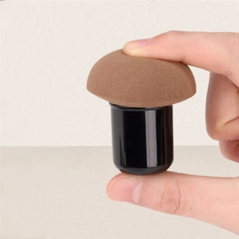 1 шт. губка для макияжа Милая Грибная форма головка Косметическая сухая и влажная