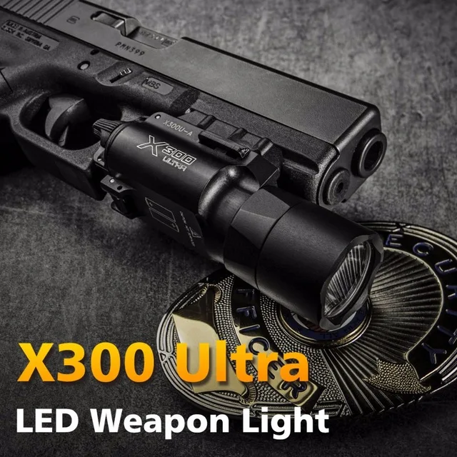 

500 Lumens High Output Tactical X300 Ultra Pistol Gun Light X300U Weapon Light Lanterna Flashlight Glock 1911 Pistol Li