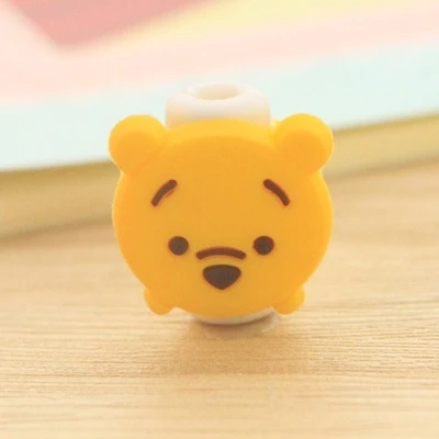 Кабель Bite милый мультфильм линия передачи данных кабель для наушников Пряжка для зарядки линия защиты рукав анти-ломается защита головы