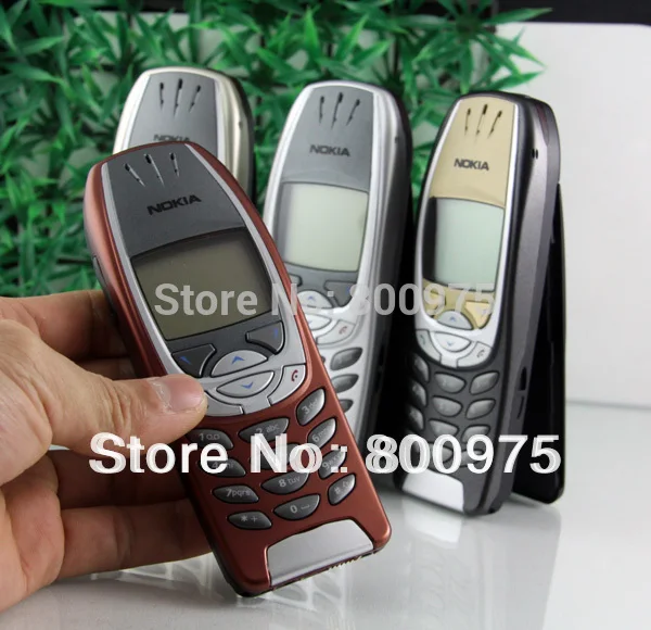 Восстановленное классический Nokia 6310i мобильного телефона 2G GSM открыл красный и один год гарантии