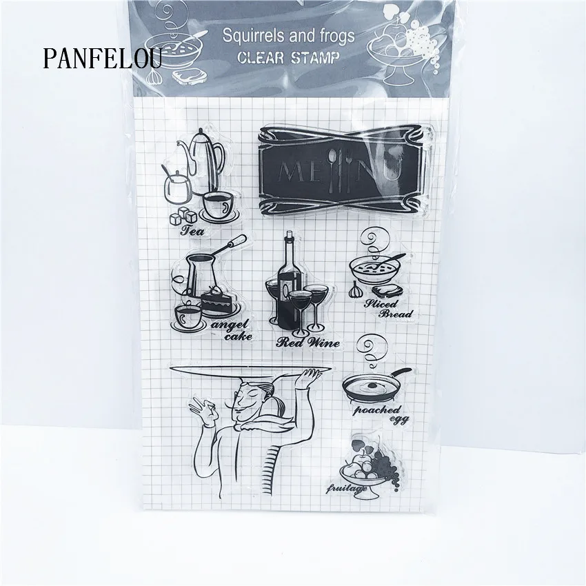 PANFELOU французский ресторан прозрачный силиконовый штамп/печать DIY