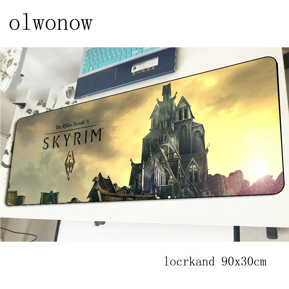 Skyrim коврик для мыши 900x300x3 мм крутые новые коврики лучший игровой геймер