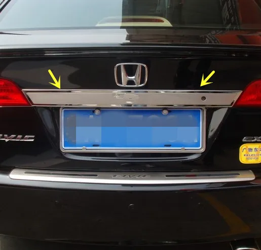 Нержавеющая сталь багажник сзади Крышка Накладка для Honda Civic 2006 2007 2008 2009 2010 2011