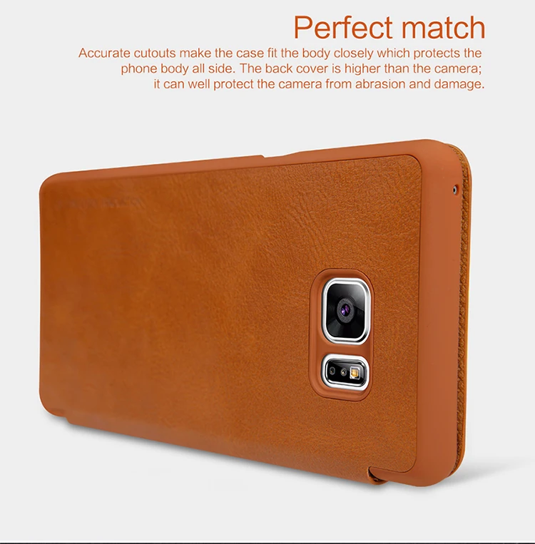 Nillkin для samsung Galaxy Note FE Fan Edition чехол Qin PU Флип кожаный чехол для Galaxy Note Fan Edition/Note FE чехол