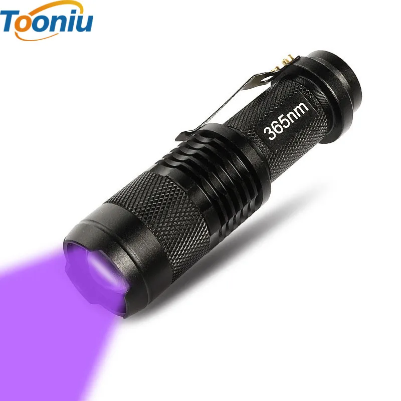 CREE Q5 T6 светодио дный фонарик регулируемый удара факел Портативный УФ фокус