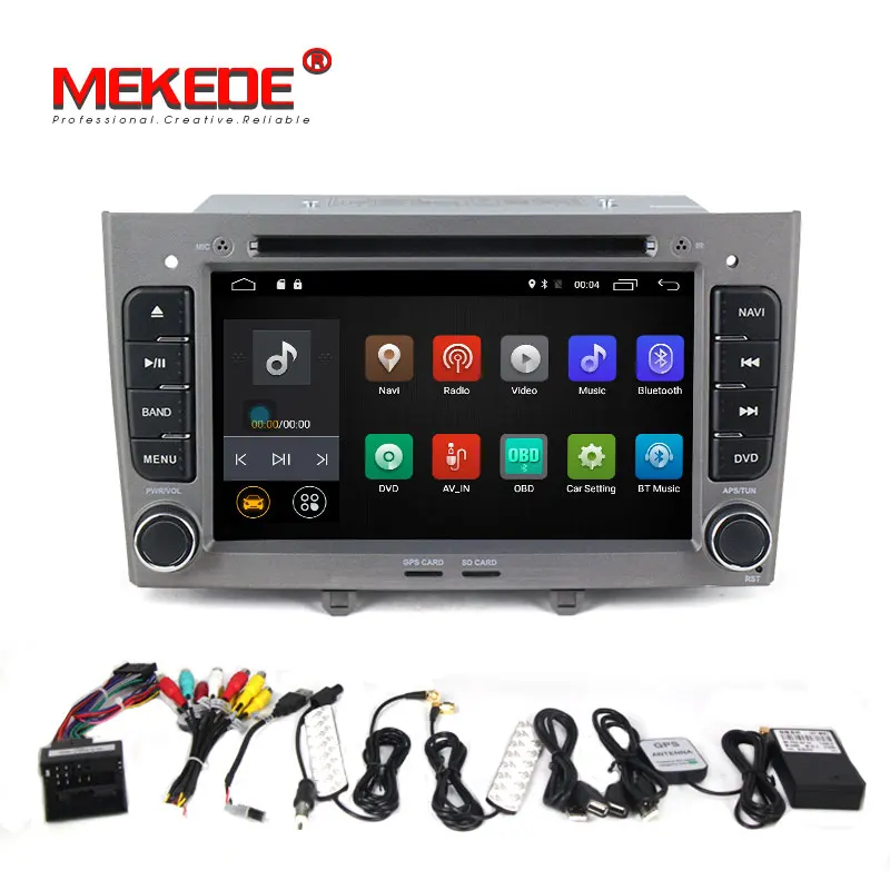 Mekede M518 чистый Android 7,1 dvd-плеер для автомобиля peugeot 308 408 с gps навигацией мультимедиа аудио Радио vedio 4G wifi BT