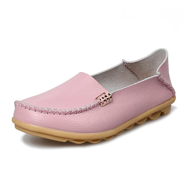 pink TIMETANG/Модная женская повседневная обувь, весенняя женская обувь на плоской подошве, однотонные лоферы, женская кожаная обувь без шнуровки, женская обувь на плоской подошве - Цвет: pink