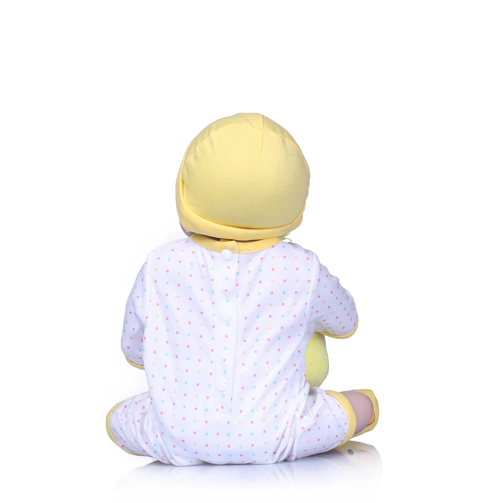 Npk dolls Bebes reborn 22 &quotполностью силиконовые куклы для маленьких девочек с желтым