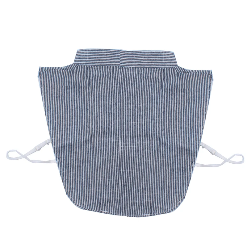 2019 Small Fresh Style Fake Collar Blue/White Pinstripe Detachable Shirt Tie Sweater Clothing Accessories |