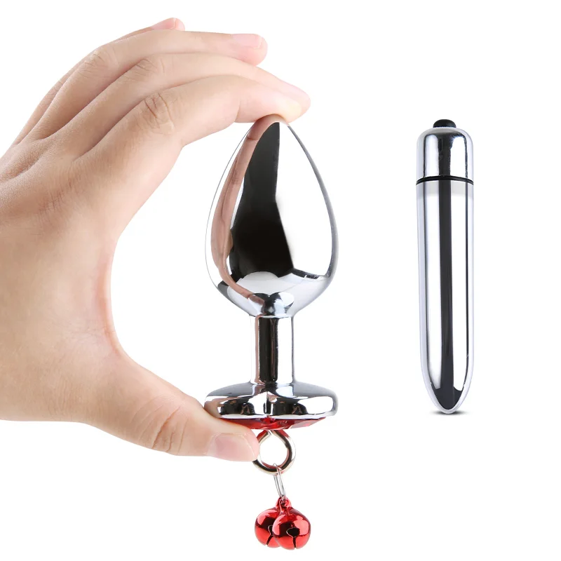 Эротическая металлическая Анальная пробка с кристаллами бусины из нержавеющей