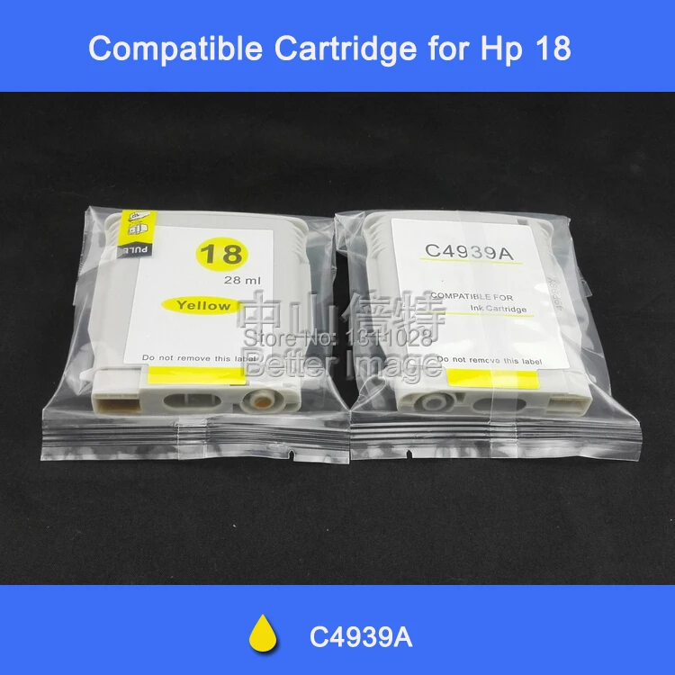 

INK WAY 1 Pack of HP18 C4939A yellow compatible ink cartridge for hp K5300 K5400DTN K8600 L7580 etc.