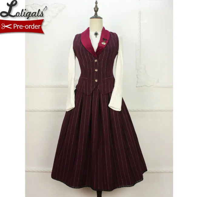 Комплект из шерстяной юбки и жилета в винтажном английском стиле на заказ Miss