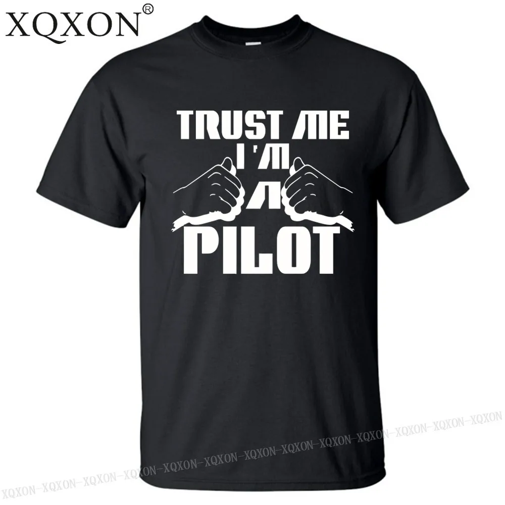 

New-summer men short sleeve t-shirt trust me I'm a pilot aviation air plane design man cotton 3d t shirt clothes K26